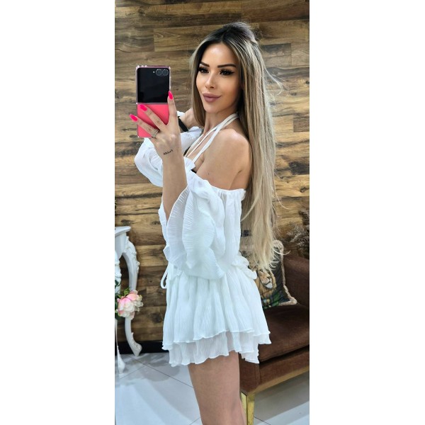 Рокля barbie в бяло